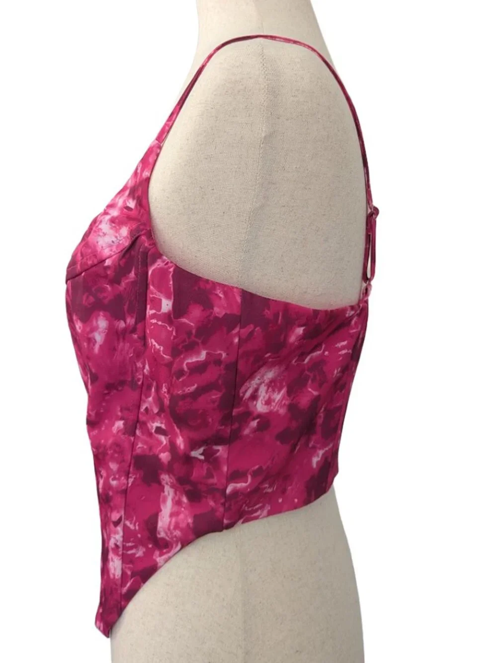 NWOT FashionNova Bring Me Flowers Corset Top in Fuchsia - Picture 14 of 16